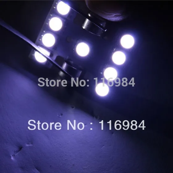 2 шт. x 31 мм белый 5050 9SMD светодиодный салона Купол с фестонами сигнал поворота