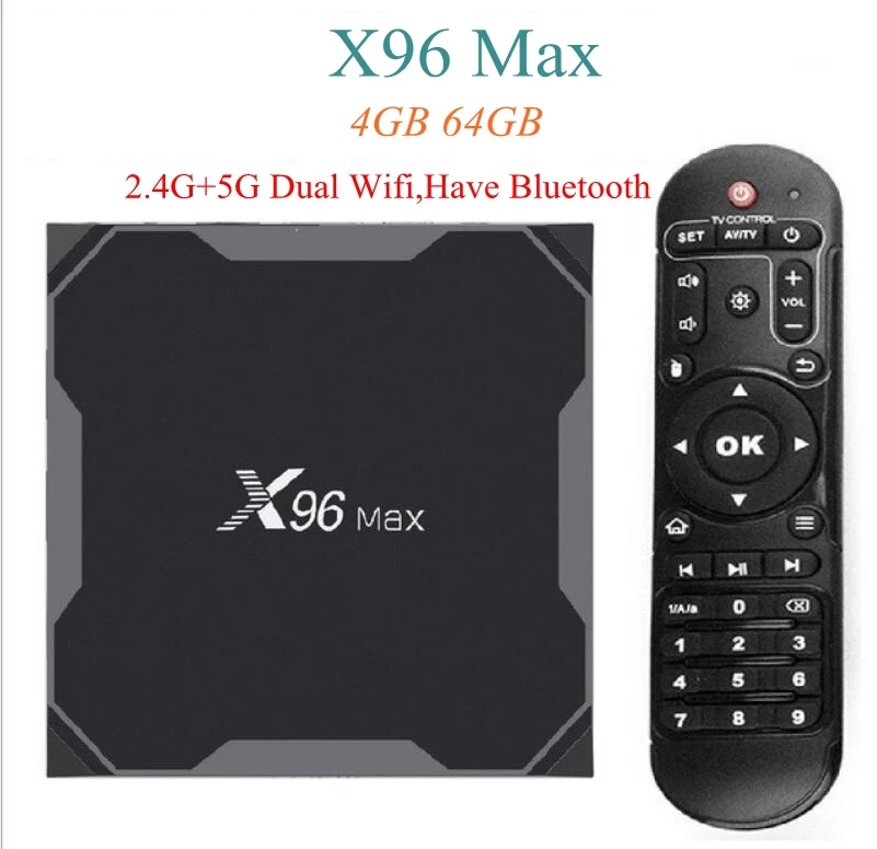 X96 Max Smart tv Box Android 8,1 Amlogic S905 X2 4 Гб DDR4 64 Гб макс 2,4G/5G двойной WiFi USB3.0 BT4.2 поддержка 4K H.265 медиаплеер - Цвет: 4GB 64GB