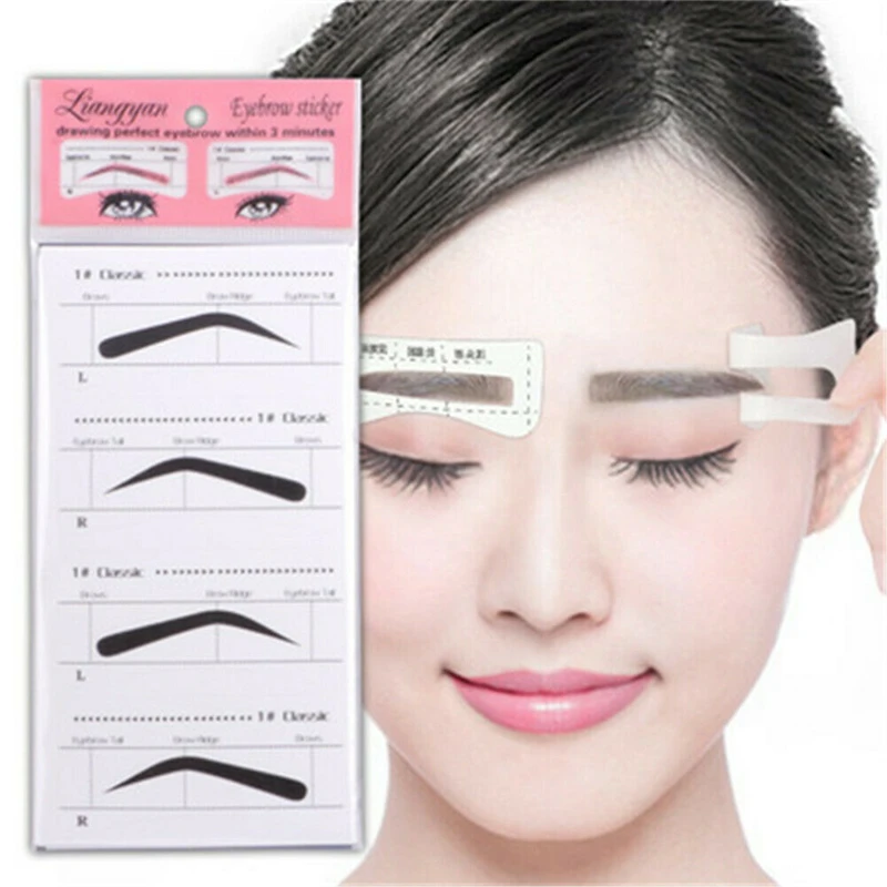 

10Pcs Eyebrow Stencils Eyebrow Shaping Stencils Grooming Shaper Template Makeup Tool Kit
