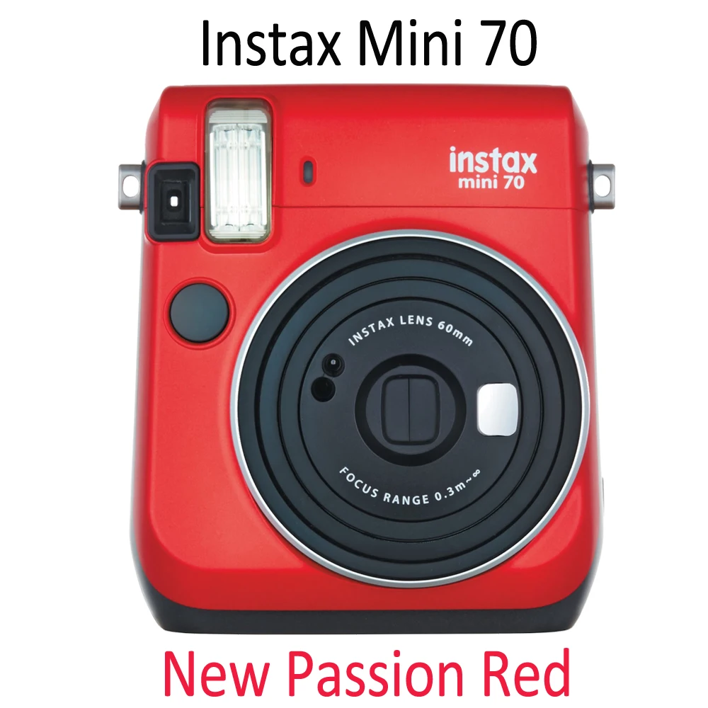 Мгновенная фотокамера Fujifilm Instax Mini 70 6 цветов красный черный синий желтый белый