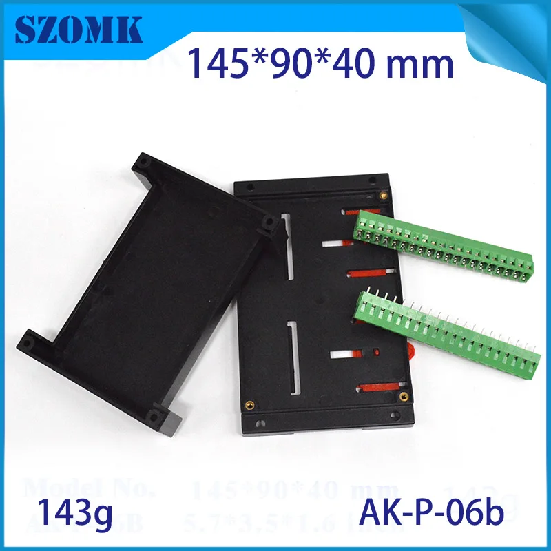 plastic din rail enclosure box junction housing abs control enclosure szomk din boxes power supply distribution project case   (10)
