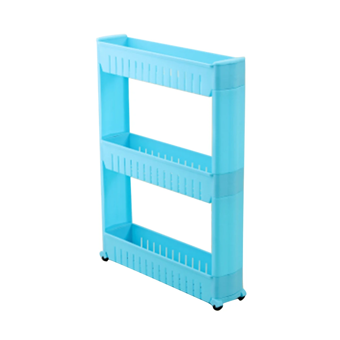 

HIPSTEEN Three-layer Multi-function Plastic Crevice Storage Rack Removable Gap Organizer Shelf
