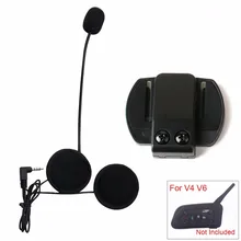 2017 Motorcycle Intercom Accessories 3.5mm Jack Microphone Speaker Earphone Replacement for Vnetphone V4 V6
