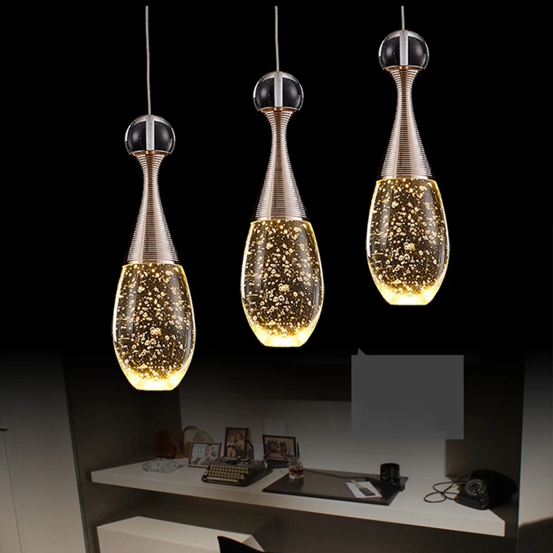 Modern Creative LED Multi Standard Bubble Crystal Lamp Perfume Bottle