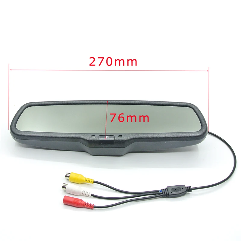 

2018 4.3 Inch Car Monitor Plastic Universal HD TFT LCD Interior Replacement Rear View Mirror Car Monitor 2Ch Video Input
