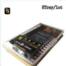 5 лотков/лот эллипс без каблука ресницы расширения мягкий тонкий наконечник плоский корни новые продукты экономии времени рекомендовалась техники