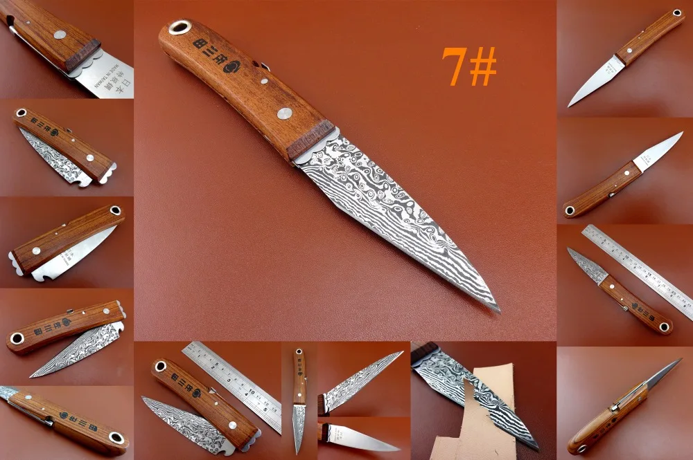 

1pc Japan Steel Leather Craft Utility Skiving Carving Cutting Folding Cutter Knife Tool - Edger Creaser Groover Beveler Skiver