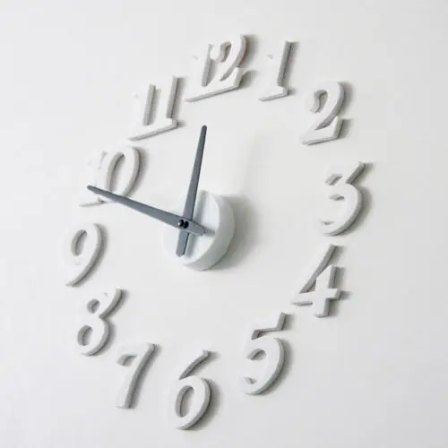White DIY Mordern Interior Design Adhesive Wall Clo (1)