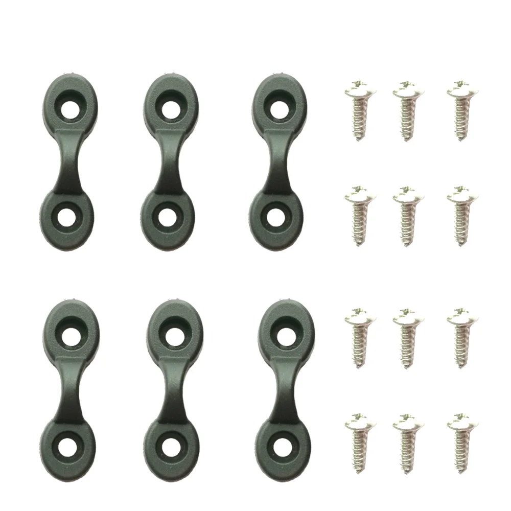 PSCCO Canoe Kayak Accessories Handle Base Pad Eye Double Hole Rope Buckle with Screws