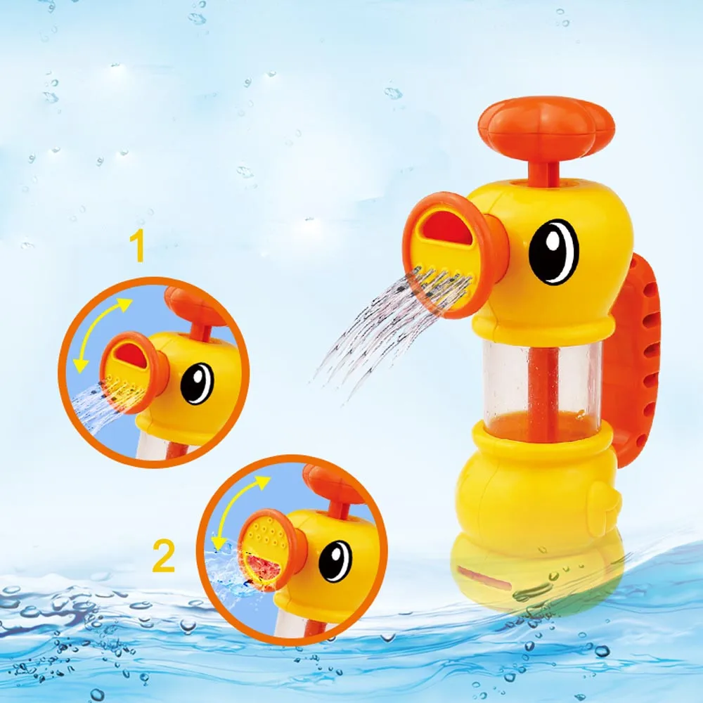 Игрушки для ванны детский водяной пистолет-распылитель утка плавательный бассейн Ванна насосная утка водяные игрушки Игрушки для ванны L0613