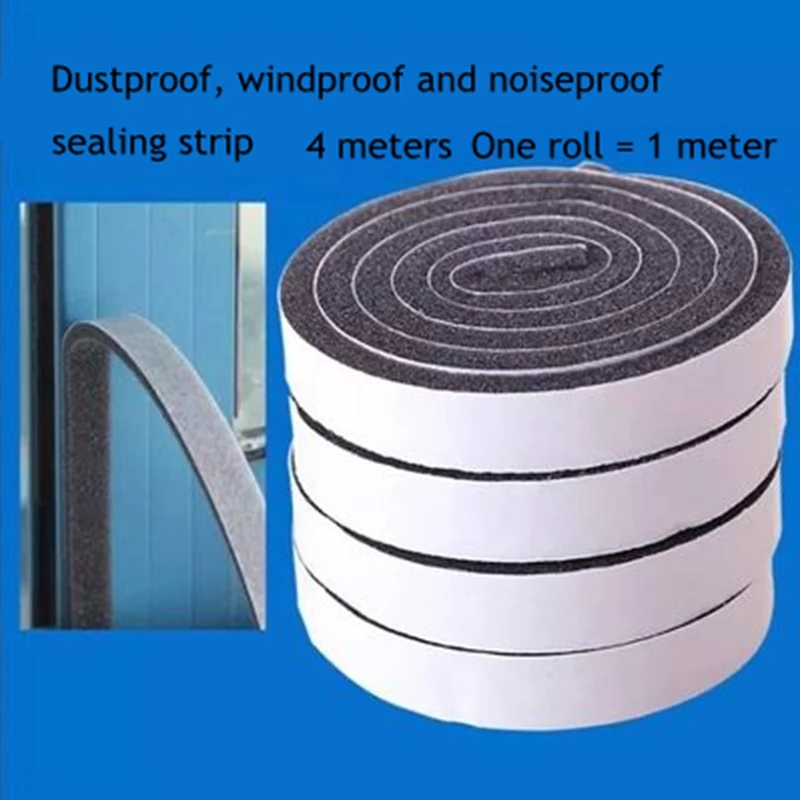 

4 Merer Self-adhesive door and window seals windproof noiseproof dustproof winter indoor warm