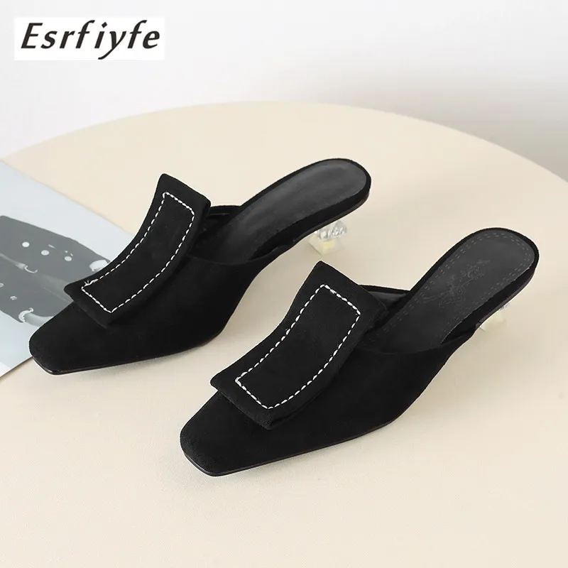 Esrfiyfe 2021 New Large Size 34-48 Women Slippers Sexy High Heel ...