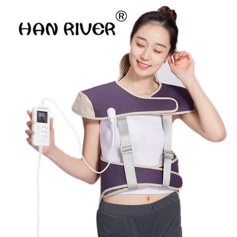 Far infrared hot compress Electric Heating Vest Back Support Shoulder