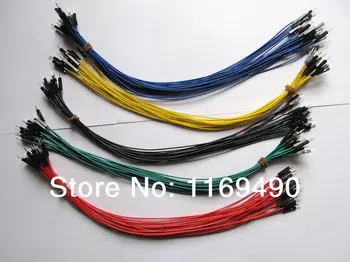

40 pieces / lot 2.54mm 30cm male to male plug 1p-1p Dupont Wire Jumper Cable For Arduino ( 5 colors x 8 pcs ) cord Connectors