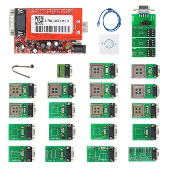 

UPA USB Programmer Full Adaptors + UPA USB Programmer 2014 Version v1.3 Main Unit ECU Chip Tuning Tool OBD2 Diagnostic Tool