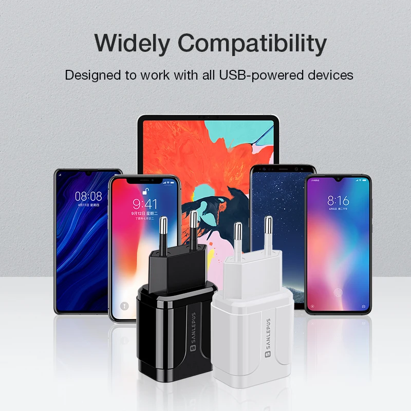 SANLEPUS 18 Вт USB зарядное устройство Быстрая зарядка 3 0 быстрая стена мобильный