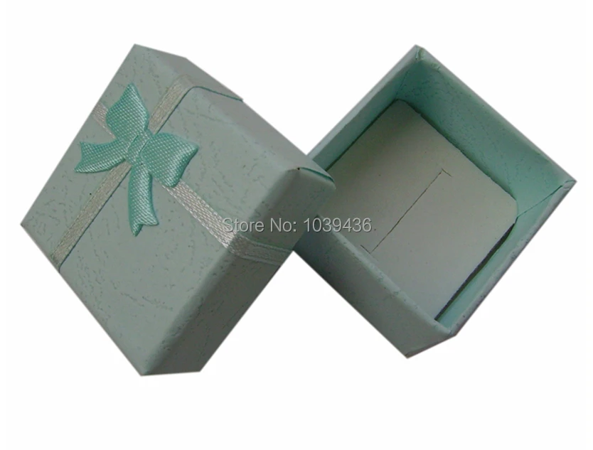 Wholesale 12pcs/lot Light Green Jewelry Ring Box 4x4x3cm Jewelry