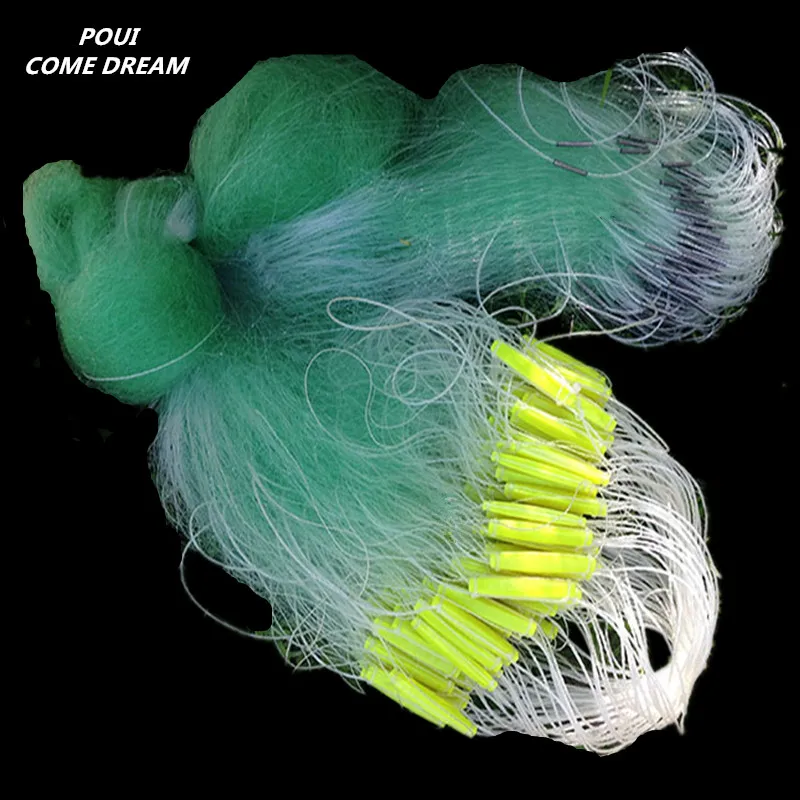 Camada de Profundidade Rede de Pesca Armadilha para Peixes Acessórios de Rede Filet de Peche Forte 20 Mm-70 mm Pia Nylon Malha 1.5m * L80m 3