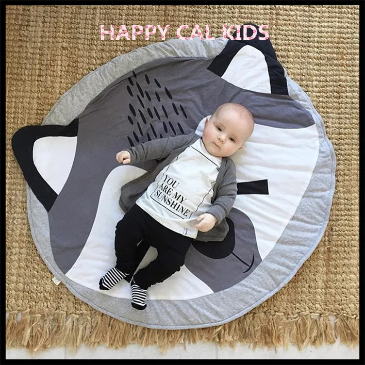 95 см мультфильм Fox baby Одеяло детская игровая одеяла хлопок мат для новорожденных постельные принадлежности украшения комнаты реквизит