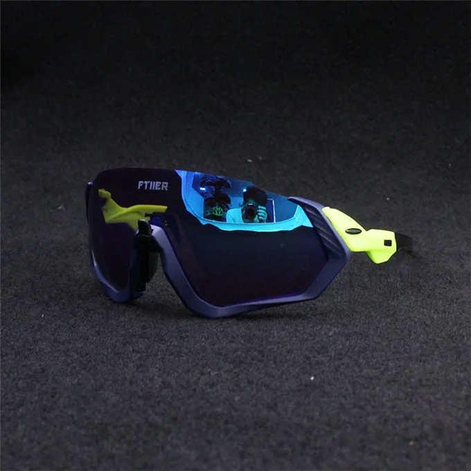 Ftiier 3 линзы поляризованные велосипедные солнцезащитные очки спортивные очки из пластика Солнцезащитные очки Мужские UV400 очки для рыбалки вождения - Цвет: as picture