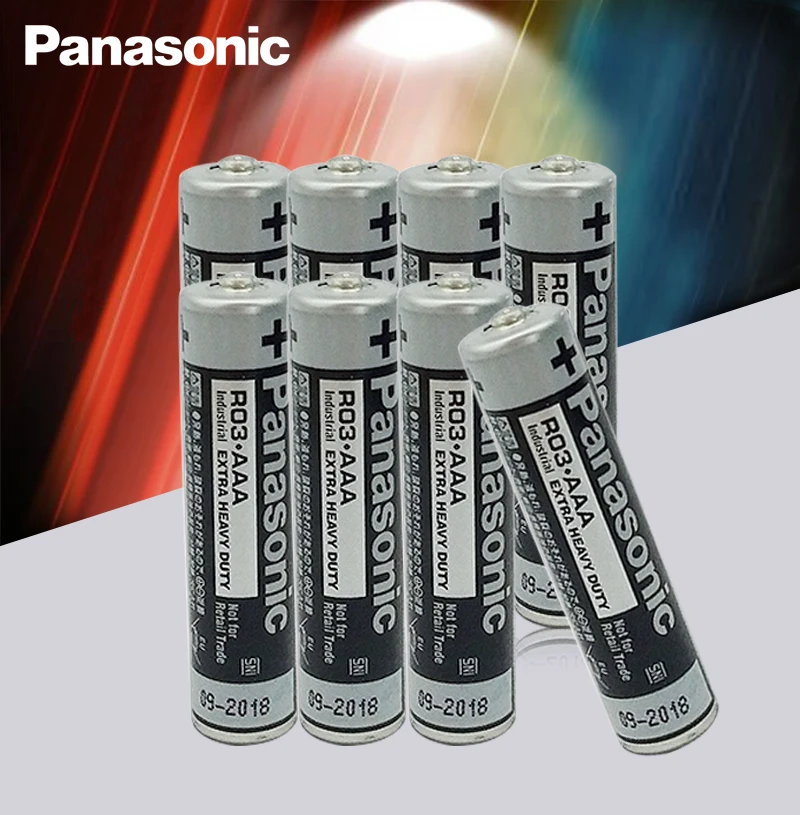 12 шт. щелочные аккумуляторы Panasonic R03 1 5 в без ртути|Батарейки| |