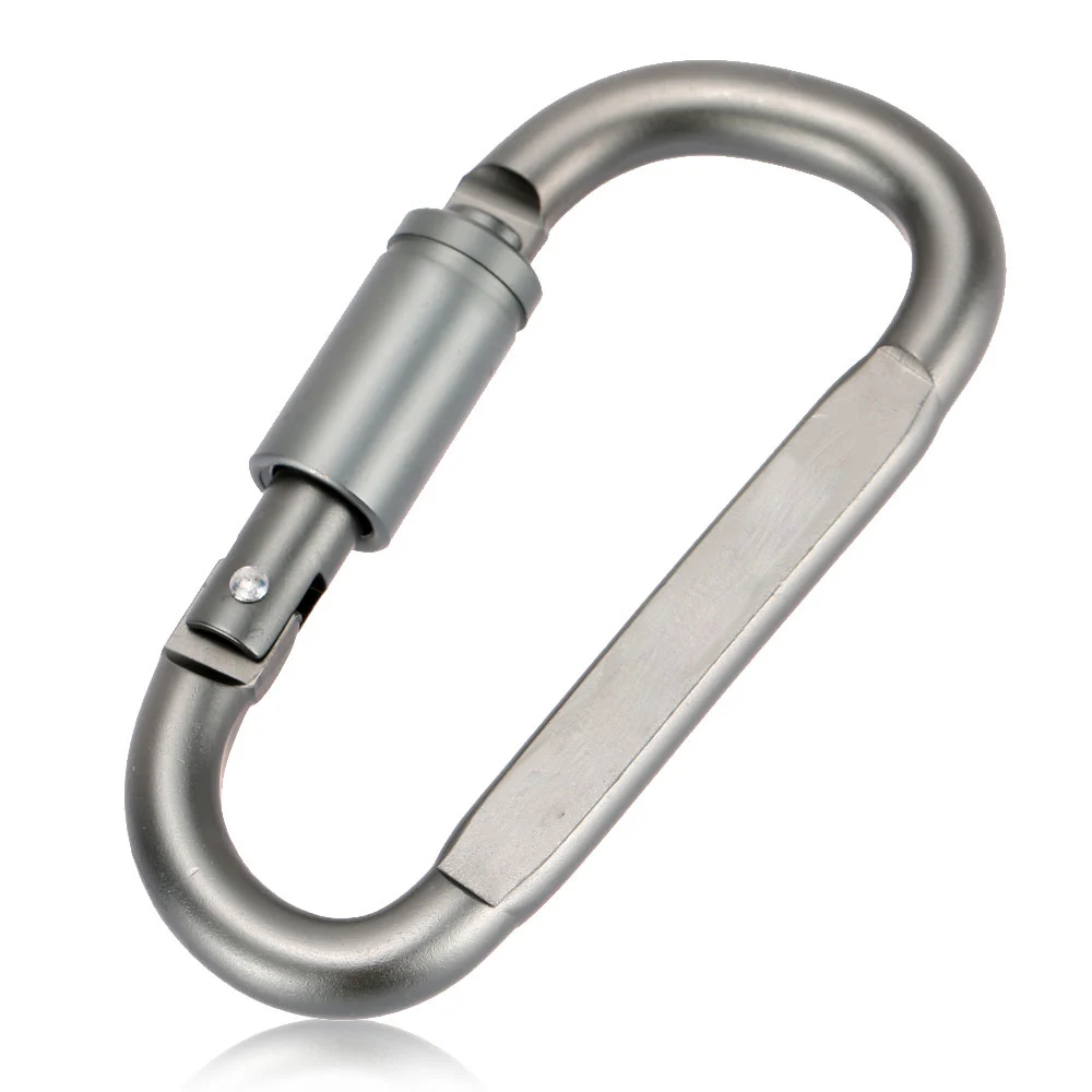 1Pcs-Aluminum-Alloy-Carabiner-Clip-Hook-Climbing-Keychain-Screwgate-Screw-D-ring-Locking-Outdoor-Hiking-Hook (1)