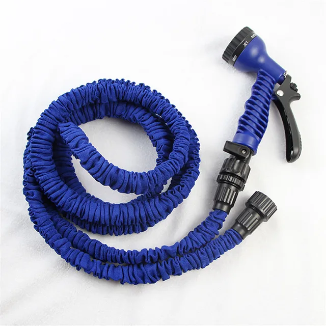 25ft expandable jardin flexible manguera de agua 7 ajustable encoge manguera manguera flexible se expande hasta 3 veces longitud original