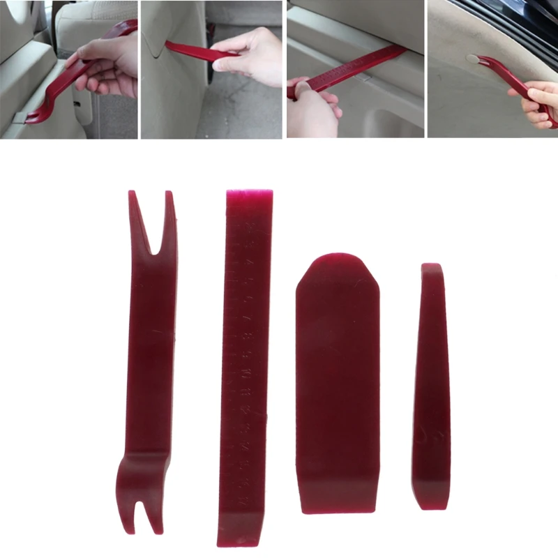 

4pcsCar Dash Radio Door Clip Panel Scale Trim Kit Auto Audio Stereo Removal Tool new