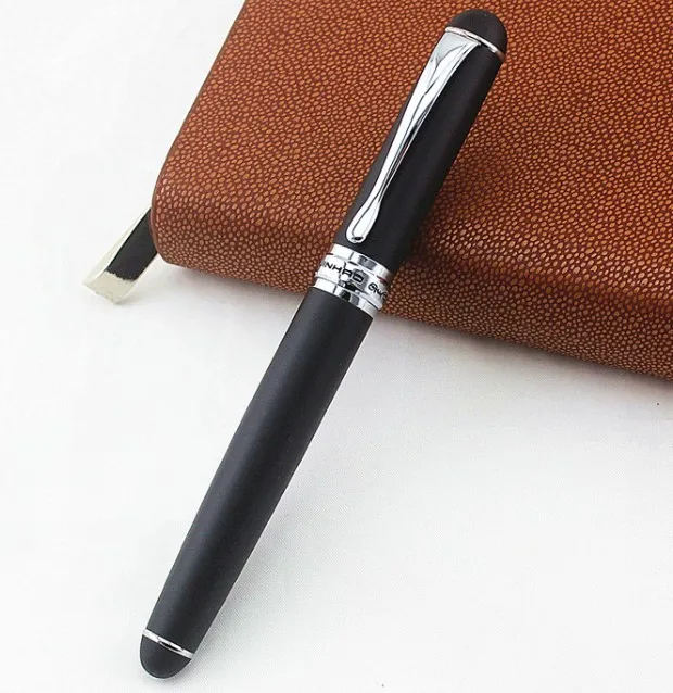 1 шт./лот перьевая ручка Jinhao X750 матовая черная ручка серебряный зажим 18KGP ручки Caneta Jinhao 14,2*1,2 см - Цвет: O