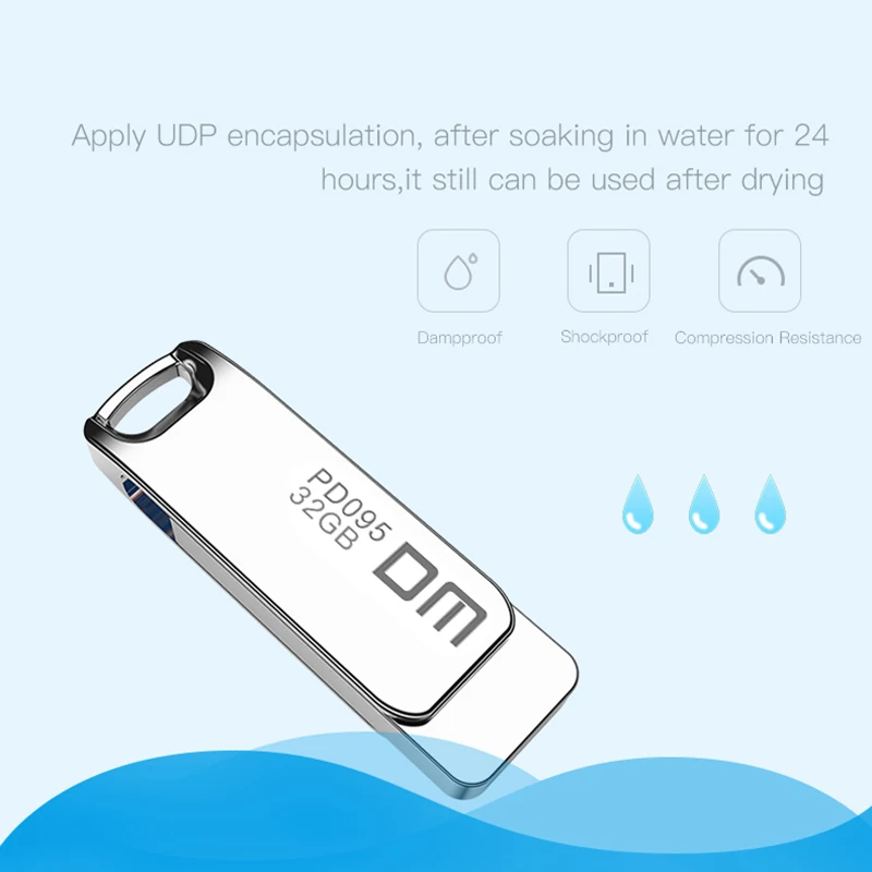 USB флеш накопитель DM PD095 объемом 64 ГБ металлическая Флешка 3 0 карта памяти 32 Гб