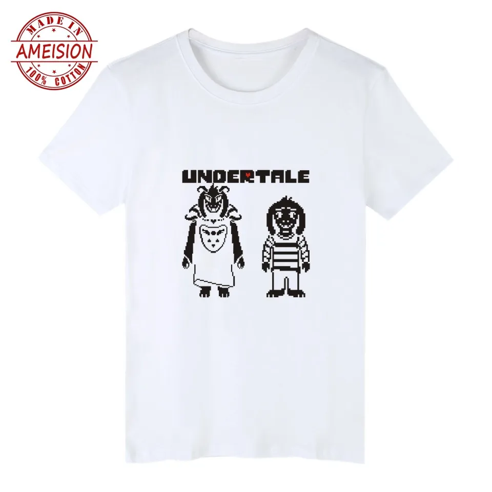 Fashion T-shirt Men Anime Undertale Short Sleeve TShirts and Undertale Sans Young People Couples Summer Fashion Luxury Tee