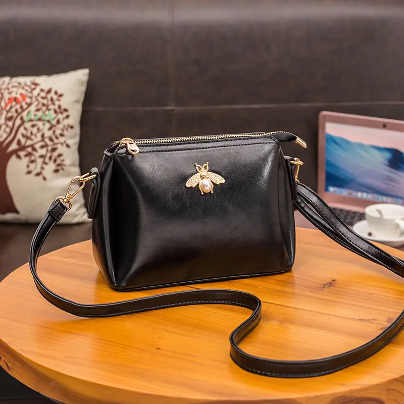 

KYYSLO Pu Leather Small Shoulder Bag Women American Casual Fashion Women Shoulder Bag High Quality Luxury Messenger Bag