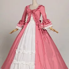 Готический Ренессанс Викторианской Хлопок Платье Мария Антуанетта
