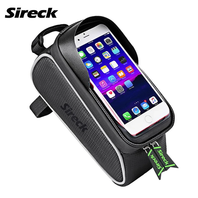 Sireck MTB Bike Bag Waterproof Bicycle Frame Saddle Bag 6.0'' Touchscreen Phone Case Cycling Handlebar Bag Bicycle Accessories