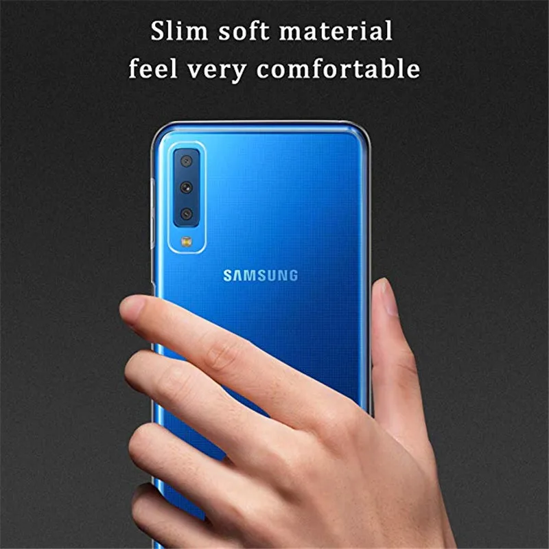 

For Samsung A7 2018 Case cover Clear Transparent Ultra Thin Soft TPU Silicone For Samsung Galaxy A7 2018 A750F A750 case cover