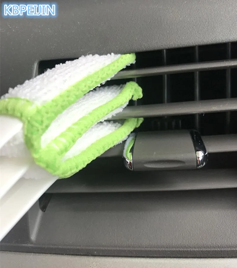 Car Air Conditioning Vent Blinds Clean Sticker Keyboard brush For Audi a4 a3 q5 q7 a5 b6 b8 a6 c5 b7 c6 Accessories | Автомобили и