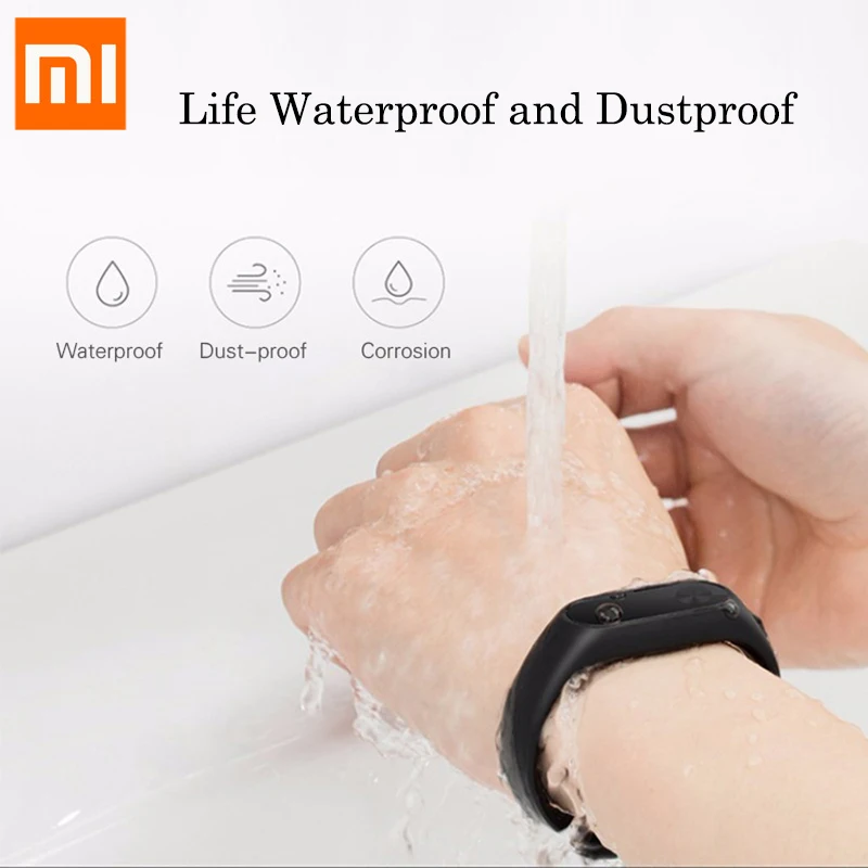 Оригинальный Смарт браслет Xiaomi Mi Band 2 фитнес пульсометр IP67 водонепроницаемый