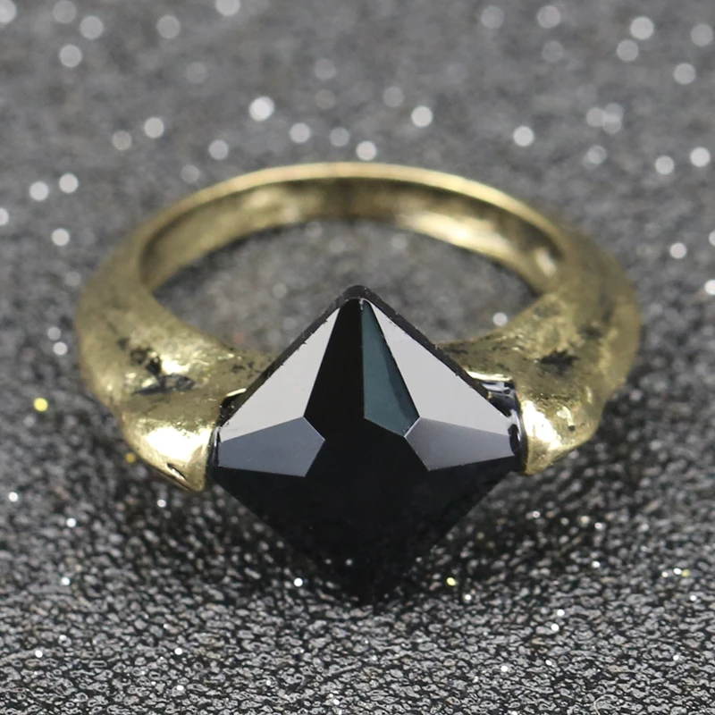 Black Resurrection Stone Ring Vintage Black Champagne Crystal Wholesale Resurrection Stone Black Crystalhorcrux Ring Aliexpress