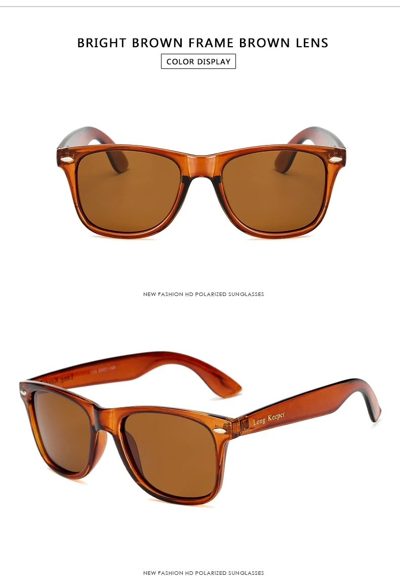 Mirror Polarized Sunglasses Women Men UV400 Night Vision Goggles Brand Design Transparent Sun Glasses with LOGO LongKeeper ladies sunglasses Sunglasses