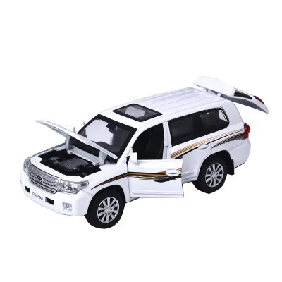 1:32 PRADO/LAND CRUISER V8 внедорожник Моделирование игрушка модель машины из сплава Вытяните назад детские игрушки коллекции подарка внедорожные транспортные средства для детей - Цвет: LAND CRUISER