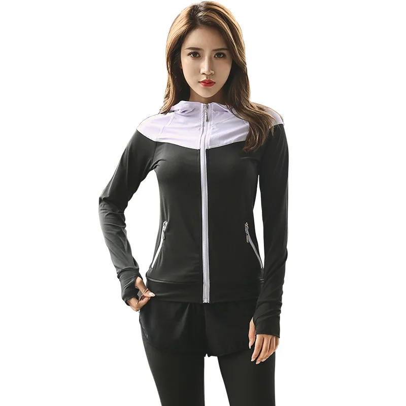 

Women's Jacket Running Jacket Yoga Jacket Zipper Jacket Fitness Clothing Top Sports Fitness Sportswear Sweatshirt