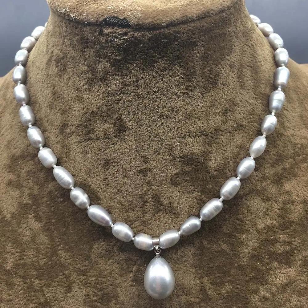 Ожерелье-чокер из натурального пресноводного жемчуга