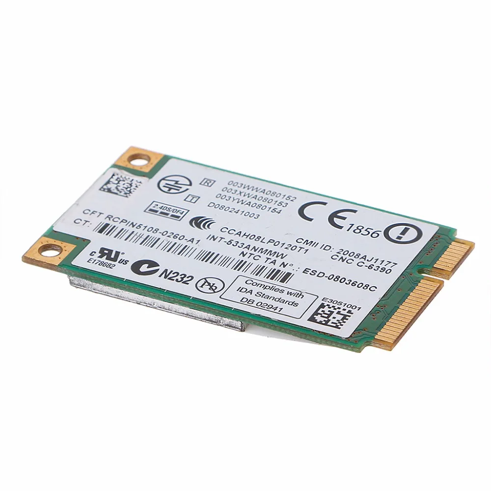 2,4 ГГц и 5,0 ГГц 5300 533AN_MMW беспроводной WLAN WiFi мини PCIe Карта 802.11n+ 450 Мбит/с модуль устройства WiFi Соединительная карта