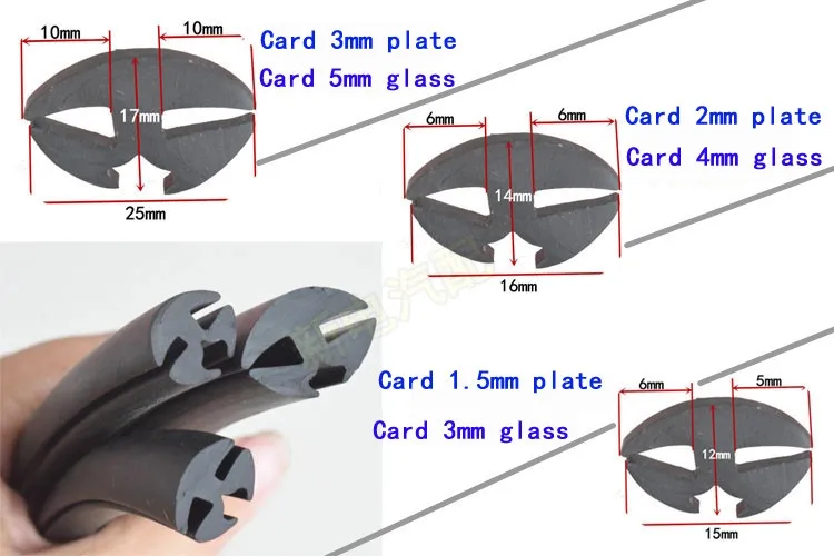 Высокое качество водостойкие авто на стекло окно дверь резиновые полосы для автомобиля