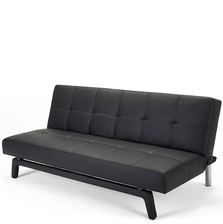 Modern Fashion Leather Sofa Fabric Simple Folding Bed Lazy