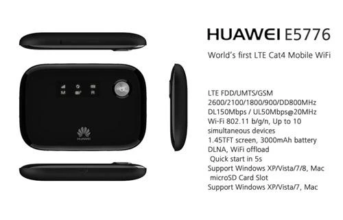 Разблокированный huawei E5776s-32 lte 4g Wifi роутер Мобильная точка доступа 4g mifi dongle wifi роутер 150 Мбит/с e5776 usb wi fi роутер 4g lte