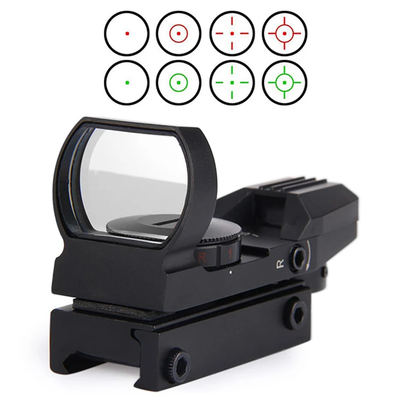 جديد السكك الحديدية Riflescope الصيد الادسنس البصريات نطاق الثلاثية الأبعاد منظر نقطة حمراء ريفلكس 4 شبكاني التكتيكية ملحقات المسدس جديد السكك الحديدية Riflescope الصيد الادسنس البصريات نطاق الثلاثية الأبعاد منظر نقطة حمراء ريفلكس 4 شبكاني التكتيكية ملحقات المسدس