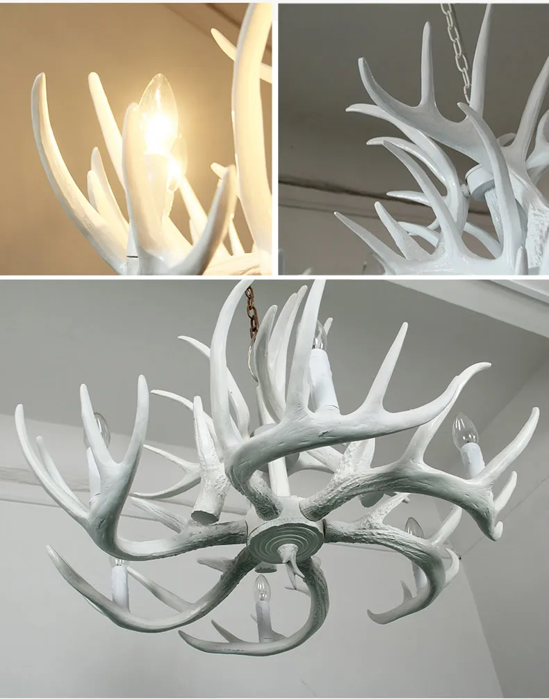Люстра с рогами лампа из каучука 6 3 9 головок E14|antler chandelier|deer horn lampslamp home |