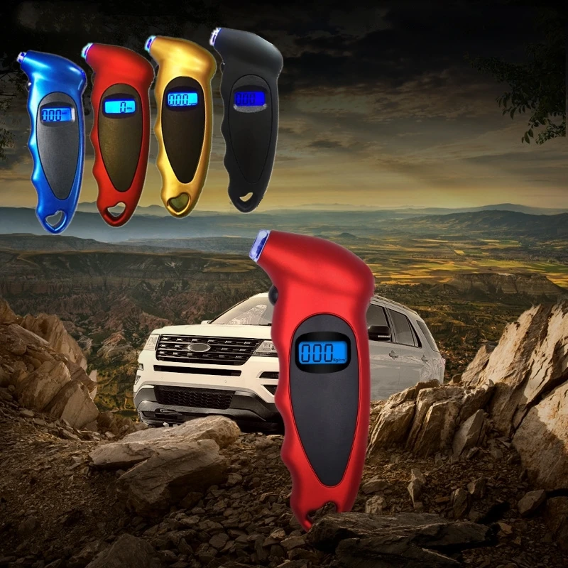 

1PCs Tire Pressure Gauge 0-150 PSI Backlight High-precision Digital Tire Pressure Monitoring Universal Car Tire Pressure Gauge