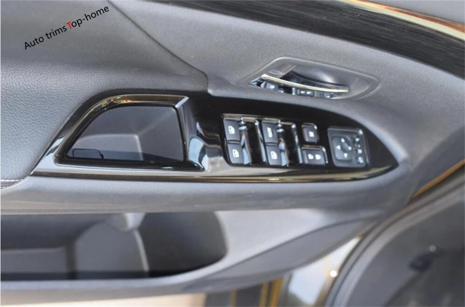 Черная внутренняя отделка Yimaautotrims подходит для Mitsubishi Outlander 2013-2019 дверная ручка